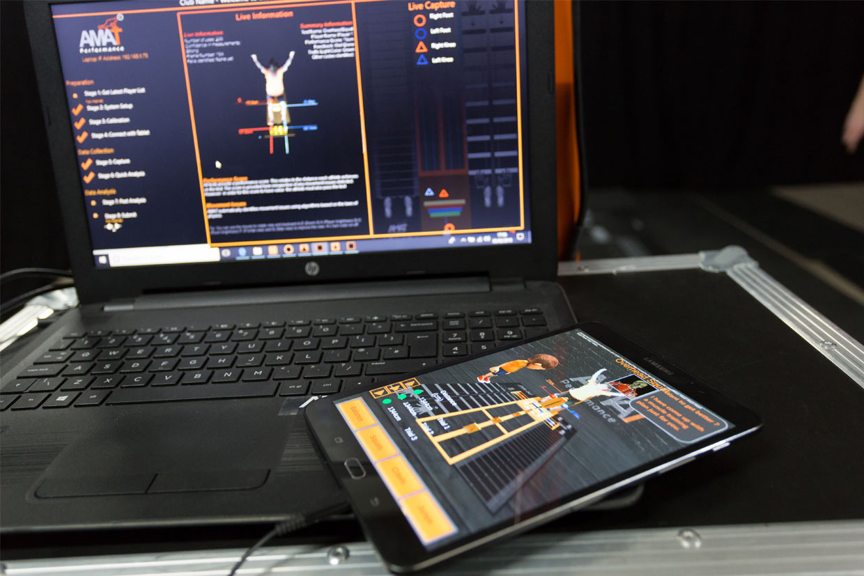Step 2 - Laptop and tablet showing AMAT analysis